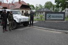 Elektryczny Land Rover "Sokół 4x4" w Nadleśnictwie Szprotawa